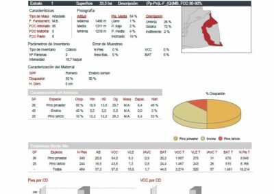 Inventario Trifor Informe de estratos